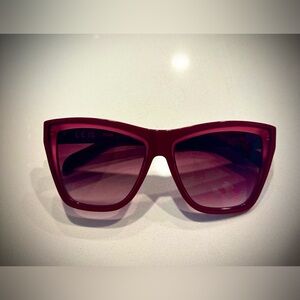 TOUS Women's Sunglasses - Burgundy Frame with Gradient Lenses - Brand New!